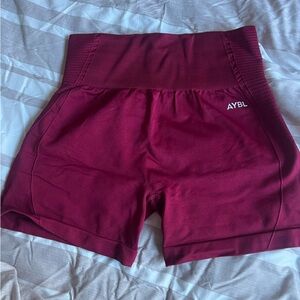 AYBL Women's Deep Red Athletic Shorts